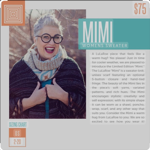 🎊Lularoe Mimi Shawl/Sweater - Picture 2 of 10